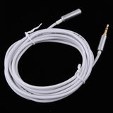 3.5mm Extension Audio Male To Female Headphone Cable White 3meter - Aladdin Shoppers