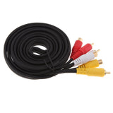 1.8m/5.91ft RCA Extension Cable, Gold-plated 3 RCA Male To 3 RCA Female Audio Video Extension Cable Cord - Aladdin Shoppers
