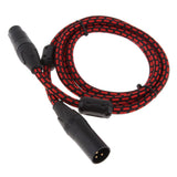 Balanced XLR Cable ( 4.9FT ) Professional Microphone Cable, Powered Speakers and Other Pro Devices Cable, 3Pin Male to Female Adapter - Aladdin Shoppers