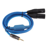 1/8 Inch to Dual XLR Stereo Splitter Y Audio Cable (3.3FT) - Male 3.5mm Phono Mono to XLR Male Connector Wire Cord Plug Jack - Aladdin Shoppers