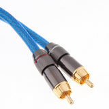 Dual 1/4 Inch to Dual RCA Stereo Audio Cable (3.3FT) - Male 6.35mm Phono Mono to RCA Male Connector Wire Cord Plug Jack - Aladdin Shoppers