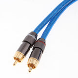 Dual 1/4 Inch to Dual RCA Stereo Audio Cable (4.9FT) - Male 6.35mm Phono Mono to RCA Male Connector Wire Cord Plug Jack - Aladdin Shoppers