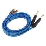 Dual 1/4 Inch to Dual RCA Stereo Audio Cable (4.9FT) - Male 6.35mm Phono Mono to RCA Male Connector Wire Cord Plug Jack - Aladdin Shoppers