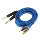 Dual 1/4 Inch to Dual RCA Stereo Audio Cable (6.6FT) - Male 6.35mm Phono Mono to RCA Male Connector Wire Cord Plug Jack - Aladdin Shoppers