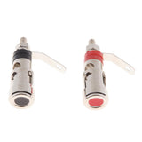 Maxbell 2x Pure Copper Binding Post Terminal Speaker Amplifier Banana Plug Connector - Aladdin Shoppers