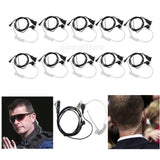 Maxbell 10 PCS Advanced Covert Acoustic Tube Bodyguard FBI Earpieces Headsets Mic for Motorola 1-Pin Two Way Radios - Aladdin Shoppers