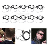 Maxbell 10 PCS Advanced Covert Acoustic Tube Bodyguard FBI Earpieces Headsets Mic for Motorola 1-Pin Two Way Radios - Aladdin Shoppers