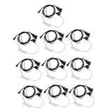 Maxbell 10 PCS Advanced Covert Acoustic Tube Bodyguard FBI Earpieces Headsets Mic for Motorola 1-Pin Two Way Radios - Aladdin Shoppers