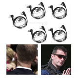 Maxbell 5 PCS Advanced Covert Acoustic Tube Bodyguard FBI Earpieces Headsets Mic for Motorola 2-Pin Two Way Radios - Aladdin Shoppers