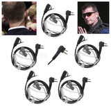 Maxbell 5 PCS Advanced Covert Acoustic Tube Bodyguard FBI Earpieces Headsets Mic for Motorola 2-Pin Two Way Radios - Aladdin Shoppers