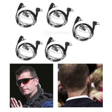 Maxbell 5 PCS Advanced Covert Acoustic Tube Bodyguard FBI Earpieces Headsets Mic for Motorola 2-Pin Two Way Radios - Aladdin Shoppers