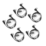 Maxbell 5 PCS Advanced Covert Acoustic Tube Bodyguard FBI Earpieces Headsets Mic for Motorola 2-Pin Two Way Radios - Aladdin Shoppers