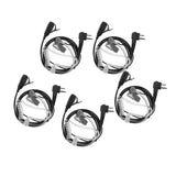 Maxbell 5 PCS Advanced Covert Acoustic Tube Bodyguard FBI Earpieces Headsets Mic for Motorola 2-Pin Two Way Radios - Aladdin Shoppers