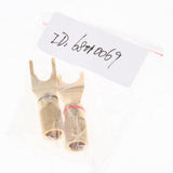 2Pieces Copper Speaker Banana Spade Plug Screw Type Gold Plated Connector - Aladdin Shoppers