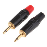 Maxbell 2x 3.5mm 1/8inch Mono Audio Male Plug Jack Connector Solder - Aladdin Shoppers