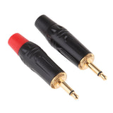 Maxbell 2x 3.5mm 1/8inch Mono Audio Male Plug Jack Connector Solder - Aladdin Shoppers