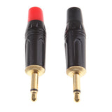 Maxbell 2Pieces 3.5mm Mono Male Repair Earphones Audio Solder Jack Plug Adapter - Aladdin Shoppers