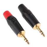 Maxbell 2x 3.5mm 1/8inch 3Pole Audio Male Plug Jack Connector Solder - Aladdin Shoppers