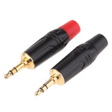 Maxbell 2x 3.5mm 1/8inch 3Pole Audio Male Plug Jack Connector Solder - Aladdin Shoppers