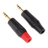 Maxbell 2x 3.5mm 1/8inch 3Pole Audio Male Plug Jack Connector Solder - Aladdin Shoppers