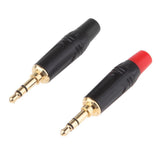 Maxbell 2Pieces 3.5mm 3Pole Male Repair Earphones Audio Solder Jack Plug Adapter - Aladdin Shoppers