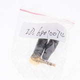 Maxbell 2x 90 Degree Gold Plated 3.5mm 1/8inch 3Pole Audio Male Plug Jack Connector Solder - Aladdin Shoppers