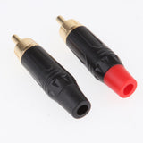 2Piece RCA Male Audio Video Cable Jack Plug Adapter DIY Soldering Connector - Aladdin Shoppers
