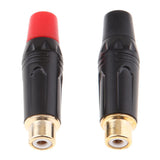 2Piece RCA Female Audio Video Cable Jack Plug Adapter DIY Connector - Aladdin Shoppers