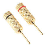 2Pieces 2mm Speaker Wire Pin Plug Banana Connector Screw Lock - Aladdin Shoppers