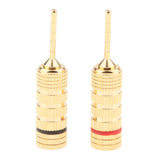 2Pieces 2mm Speaker Wire Pin Plug Banana Connector Screw Lock - Aladdin Shoppers
