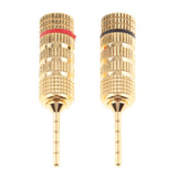 2Pieces 2mm Speaker Wire Pin Plug Banana Connector Screw Lock - Aladdin Shoppers