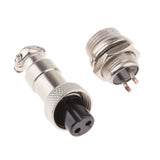 Maxbell Pair GX12 2Pins Waterproof Male Female Panel Metal Aviation Wire Connector - Aladdin Shoppers