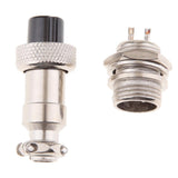 Maxbell Pair GX12 2Pins Waterproof Male Female Panel Metal Aviation Wire Connector - Aladdin Shoppers