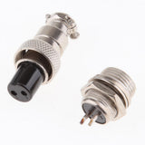Maxbell Pair GX12 2Pins Waterproof Male Female Panel Metal Aviation Wire Connector - Aladdin Shoppers