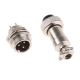 Maxbell Pair GX12 3Pins Waterproof Male Female Panel Metal Aviation Wire Connector - Aladdin Shoppers