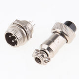 Maxbell Pair GX12 4Pins Waterproof Male Female Panel Metal Aviation Wire Connector - Aladdin Shoppers