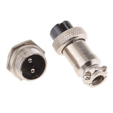 Maxbell Pair GX16 2Pins Waterproof Male Female Panel Metal Aviation Wire Connector - Aladdin Shoppers