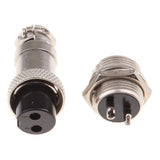 Maxbell Pair GX16 2Pins Waterproof Male Female Panel Metal Aviation Wire Connector - Aladdin Shoppers