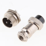 Maxbell Pair GX16 3Pins Waterproof Male Female Panel Metal Aviation Wire Connector - Aladdin Shoppers