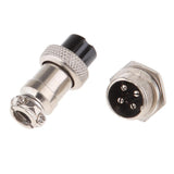 Maxbell Pair GX16 4Pins Waterproof Male Female Panel Metal Aviation Wire Connector - Aladdin Shoppers