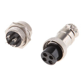 Maxbell Pair GX16 4Pins Waterproof Male Female Panel Metal Aviation Wire Connector - Aladdin Shoppers