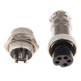 Maxbell Pair GX16 5Pins Waterproof Male Female Panel Metal Aviation Wire Connector - Aladdin Shoppers