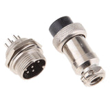 Maxbell Pair GX16 7 Pins Waterproof Male Female Panel Metal Aviation Wire Connector - Aladdin Shoppers