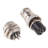 Maxbell Pair GX16 7 Pins Waterproof Male Female Panel Metal Aviation Wire Connector - Aladdin Shoppers