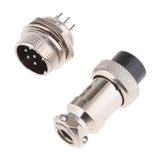 Maxbell Pair GX16 7 Pins Waterproof Male Female Panel Metal Aviation Wire Connector - Aladdin Shoppers