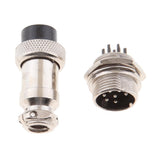 Maxbell Pair GX16 7 Pins Waterproof Male Female Panel Metal Aviation Wire Connector - Aladdin Shoppers