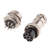 Maxbell Pair GX16 8 Pins Waterproof Male Female Panel Metal Aviation Wire Connector - Aladdin Shoppers