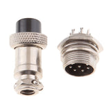 Maxbell Pair GX16 8 Pins Waterproof Male Female Panel Metal Aviation Wire Connector - Aladdin Shoppers