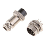 Maxbell Pair GX16 8 Pins Waterproof Male Female Panel Metal Aviation Wire Connector - Aladdin Shoppers