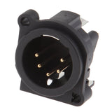 5 Pin MALE XLR Chassis Mounted Socket Panel For DMX Intercom Headset - Aladdin Shoppers